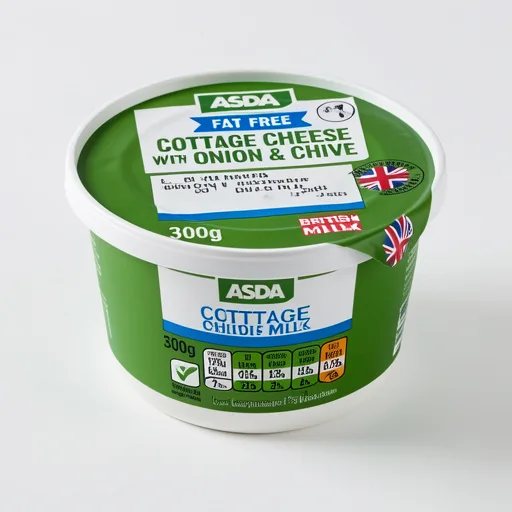 ASDA Fat Free Cottage Cheese with Onion & Chive 300g