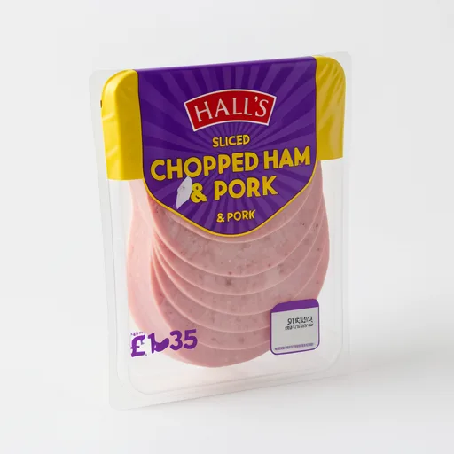 Hall's Sliced Chopped Ham & Pork 125g