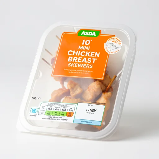 ASDA 10 Mini Chicken Breast Skewers 120g