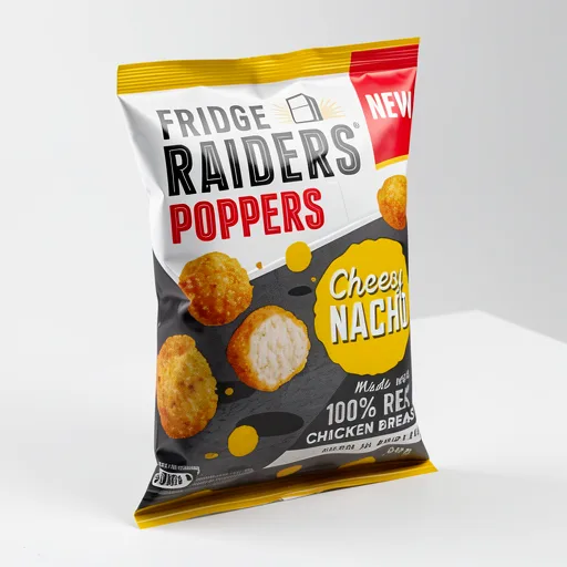 Fridge Raiders Poppers Cheesy Nacho Chicken Snack Bites 68g