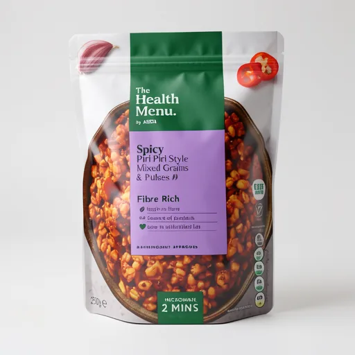 The Health Menu by ASDA The Health Menu Spicy Piri Piri Style Mixed Grains & Pulses 250g
