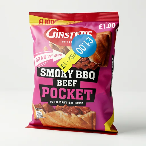 Ginsters Smoky BBQ Beef Pocket 100g