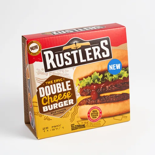 Rustlers The Epic Double Cheeseburger   145g