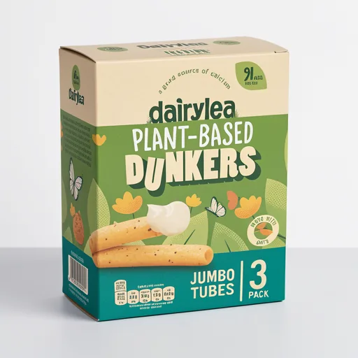 Dairylea Plant-Based Dunkers Jumbo Tubes 3 Pack 123g