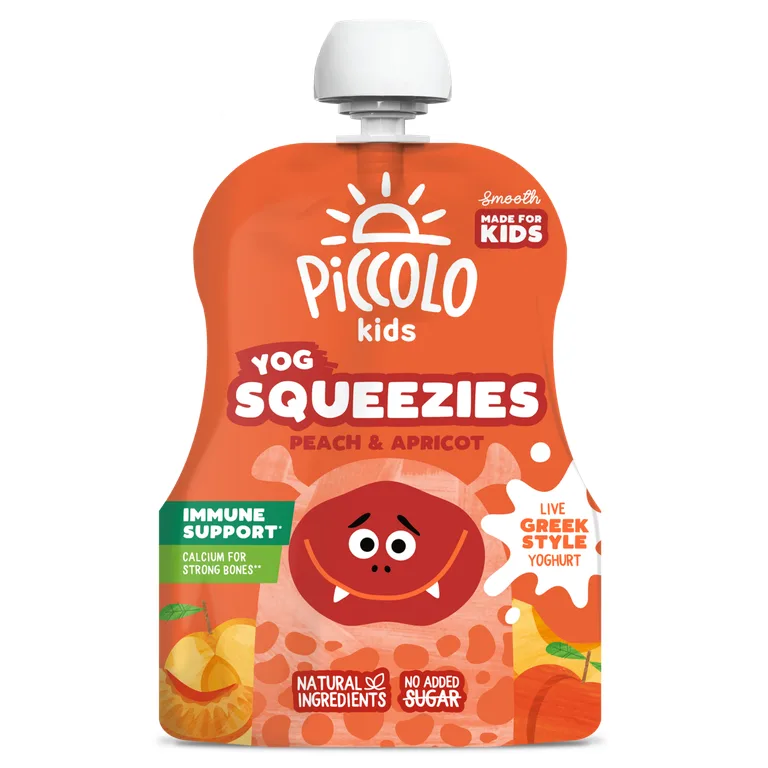 Piccolo Yoghurt Squeezies Peach & Apricot 90g