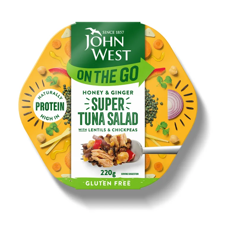 John West On The Go Honey & Ginger Super Tuna Salad Gluten Free (220g)