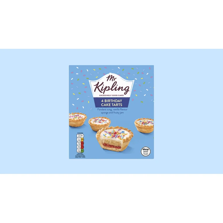 Mr Kipling 4 Birthday Cake Tarts