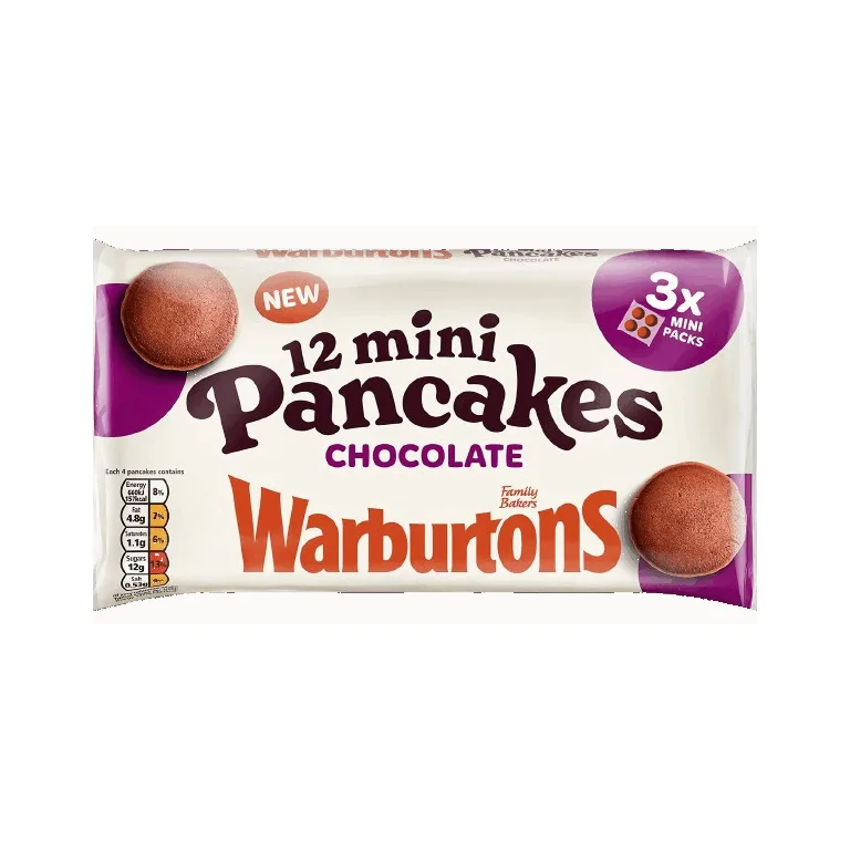 Warburtons 12 Chocolate Mini Pancakes 