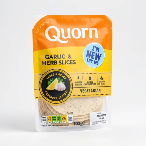 Quorn Garlic & Herb Slices 100g