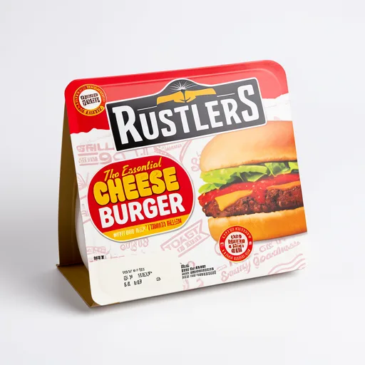 Rustlers The Essential Cheese Burger with Our Rich Tomato Relish 166g