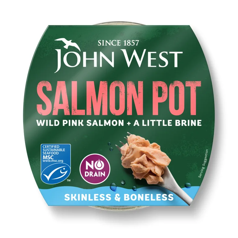 John West Salmon Fridgepot Lemon & Herb 