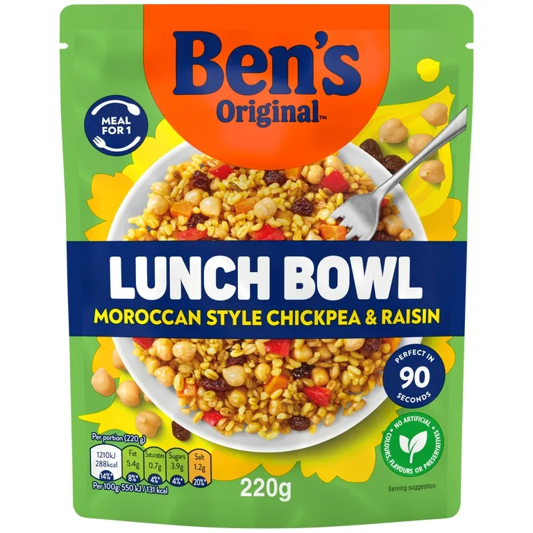 Ben's Original Lunch Bowl Moroccan Style Chickpea & Raisin              