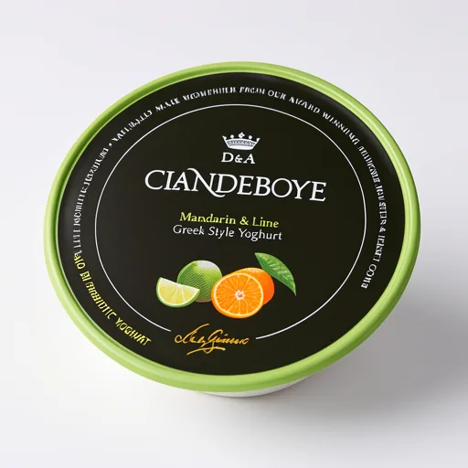 Clandeboye Mandarin & Lime Authentically Strained Greek Style Yoghurt 150g