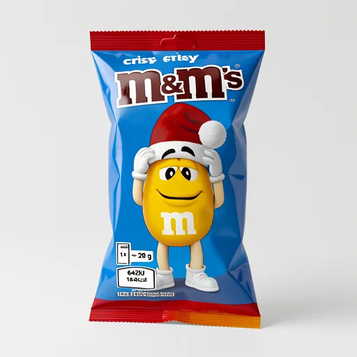 M&M's Crispy Milk Chocolate Christmas Santa Treat 29g