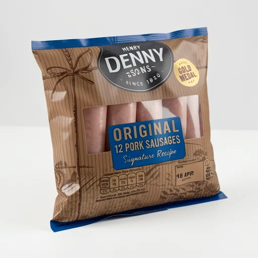 Denny 12 Original Pork Sausages 454g