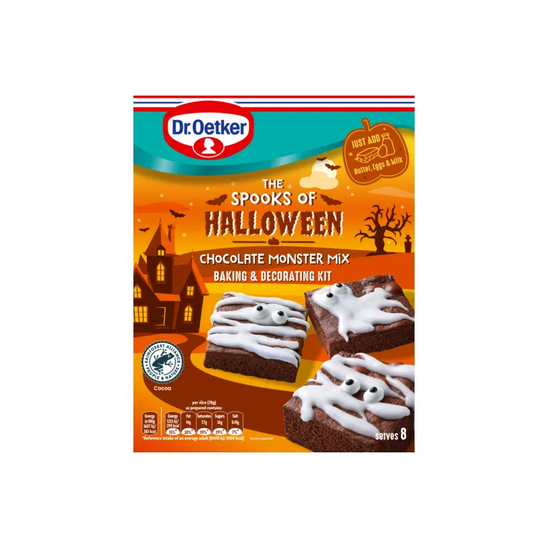 Dr.Oetker The Spooks of Halloween Chocolate Monster Mix Baking & Decorating Kit 370g