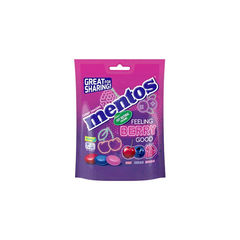 Mentos Berry Pouch 140g