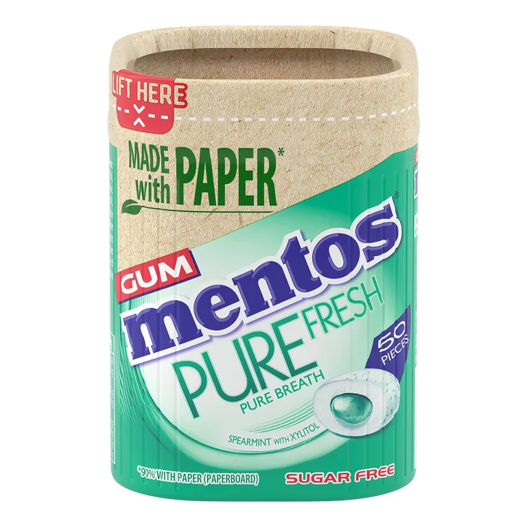 Mentos Pure Fresh Spearmint Sugar Free Chewing Gum    16g