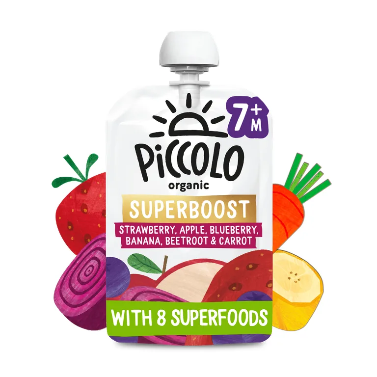 Piccolo Organic Strawberry Apple Blueberry Beetroot & Carrot 100g