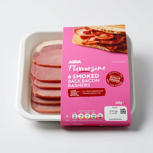 ASDA 6 Smoked Back Bacon Rashers 240g