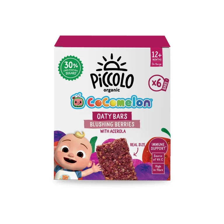Piccolo Organic Cocomelon Oaty Bars Berries with Acerola 12+M 6x23g
