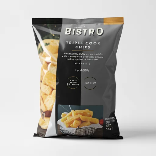 Bistro by ASDA Triple Cook Chips 400g