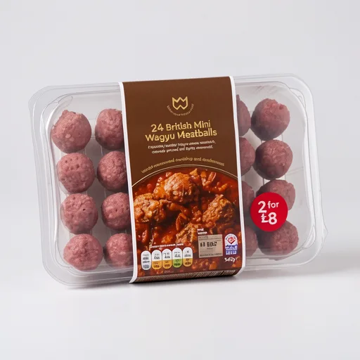 Wagyu Beef 24 British Mini Wagyu Meatballs