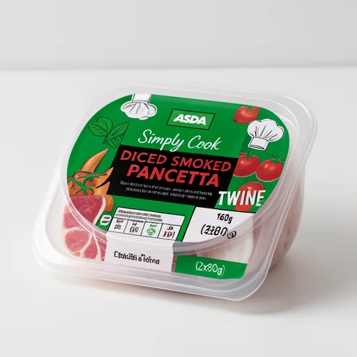 ASDA Diced Smoked Pancetta 2 x 80g (160g)