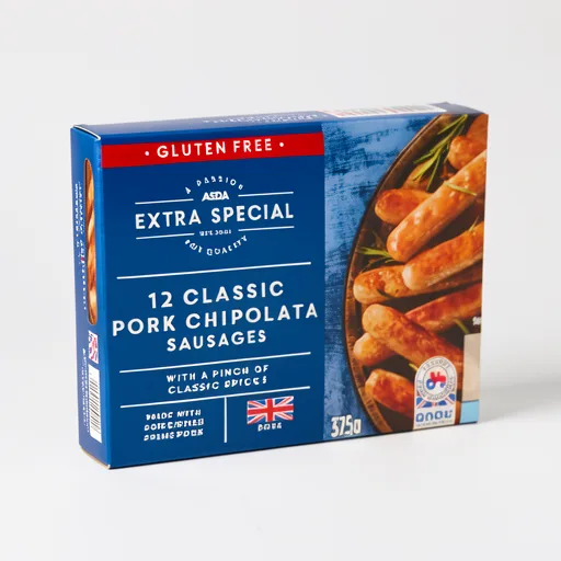 ASDA Extra Special 12 Pork Chipolatas