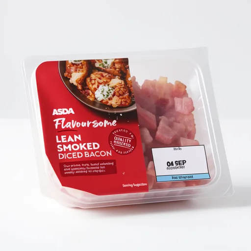 ASDA Flavoursome Lean Smoked Diced Bacon 2 x 155g (310g)