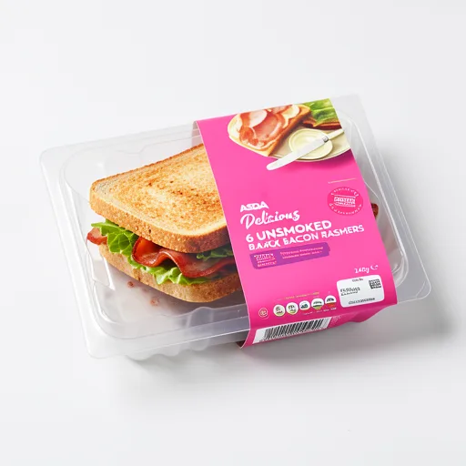 ASDA ASDA 6 Unsmoked Back Bacon Rashers 240g