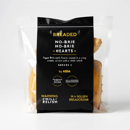 Bistro by ASDA Breaded No-Brie Hearts 250g