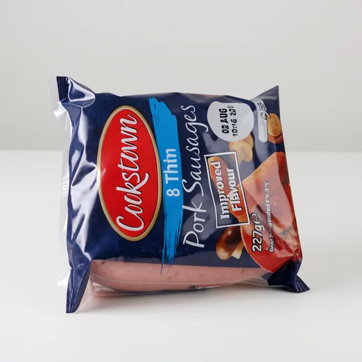 Cookstown 8 Thin Pork Sausages 227g