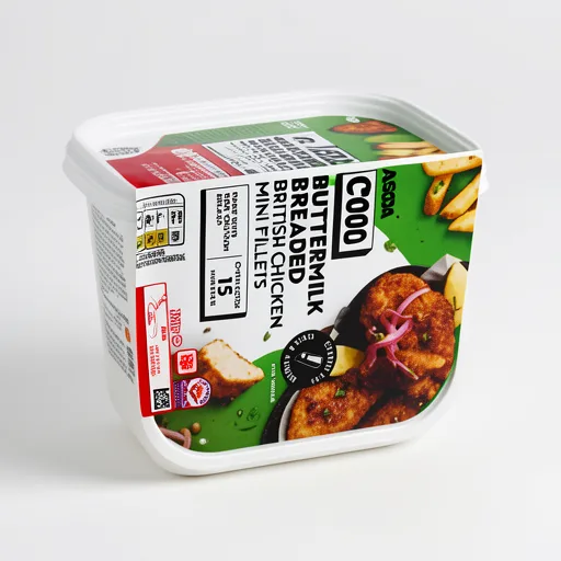 ASDA Cool Buttermilk Breaded Chicken Breast Mini Fillets 305g