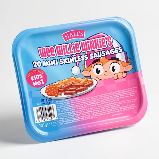 Hall's Wee Willie Winkie's 20 Mini Skinless Sausages 205g