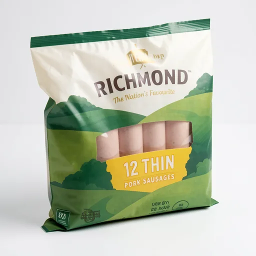 Richmond 12 Thin Pork Sausages 340g