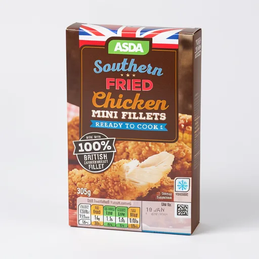 ASDA ASDA Seasoned Southern Fried Chicken Breast Mini Fillets 305g