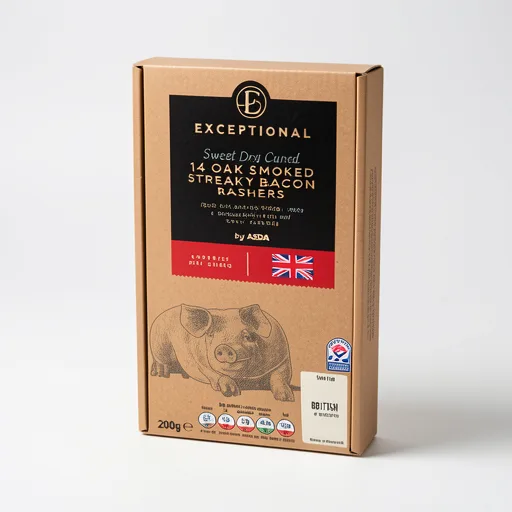 Exceptional by ASDA 14 Oak Smoked Streaky Bacon Rashers 200g