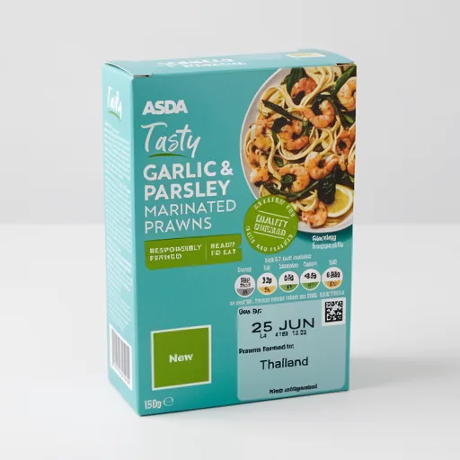 ASDA Tasty Garlic & Parsley Marinated King Prawns 150g