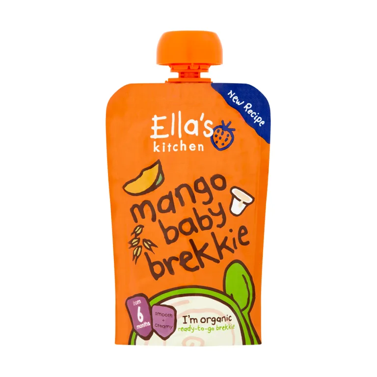 Ella's Kitchen Mango Baby Brekkie Baby Food Breakfast Pouch 6+ Months