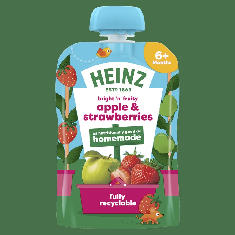 Heinz Apple Baby Food Fruit Pouch 100g