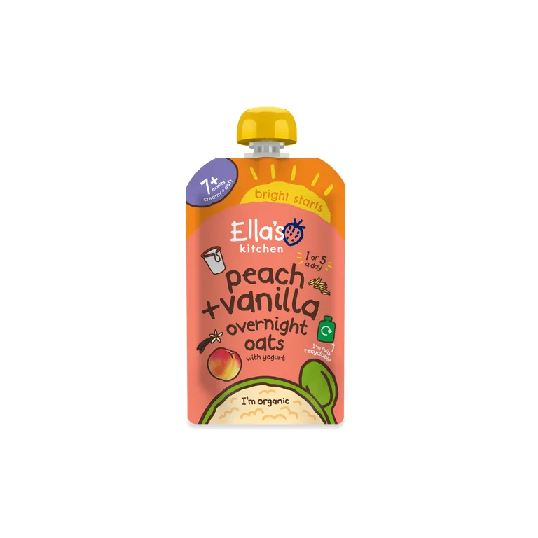 Ella's Kitchen Peach & Vanilla Oats 7 months