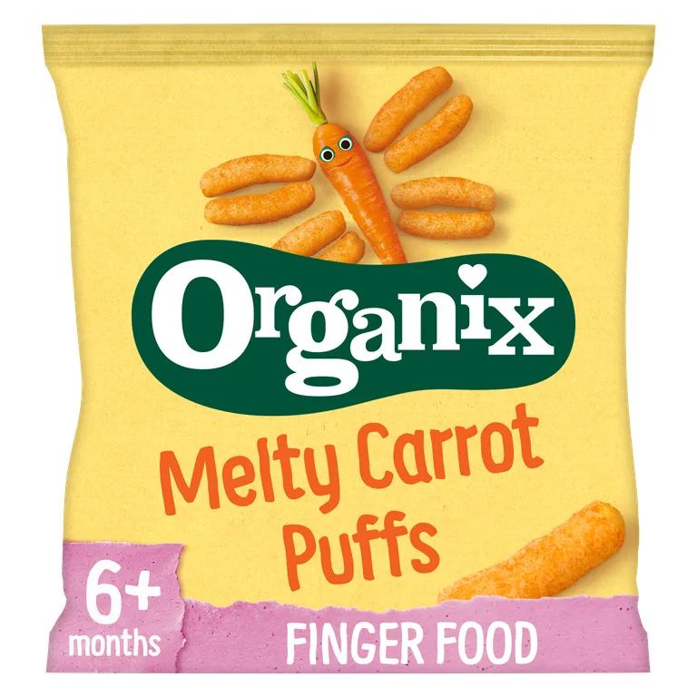  Organix Melty Carrot Puffs 6+ Months 
