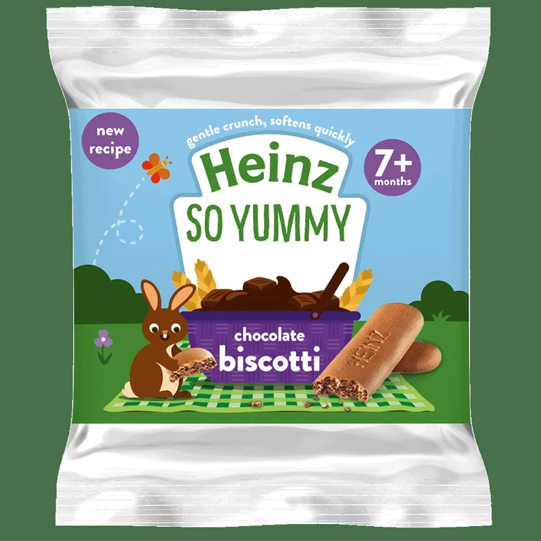Heinz Chocolate Biscotti Multipack Baby Food Snacks