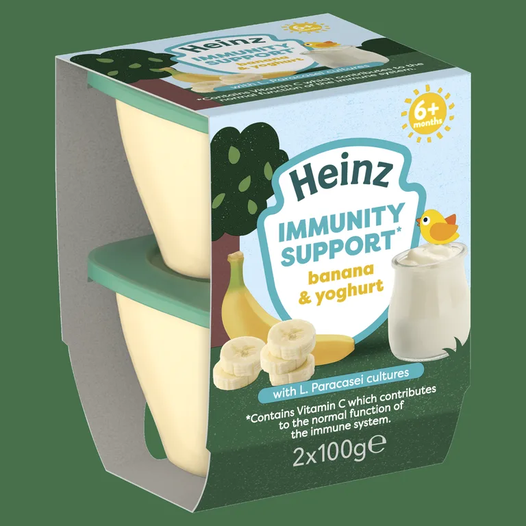 Heinz Banana & Yoghurt Immunity Support Pot 6+ Months 2x100g