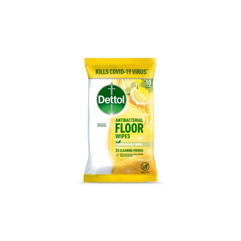 Dettol Antibacterial Floor Wipes Lemon & Lime Extra Large