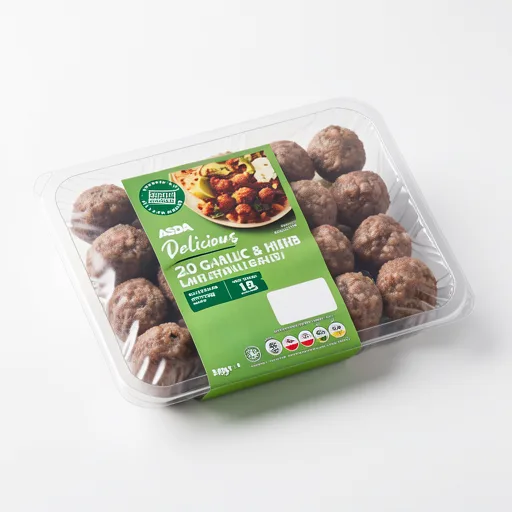 ASDA 20 Delicious Garlic & Herb Lamb Mini Meatballs 340g