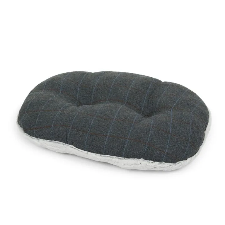 Petface Twilight Tweed Oval Pet Cushion Large