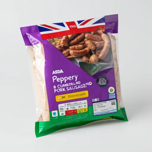 ASDA 8 Peppery Cumberland Pork Sausages 454g
