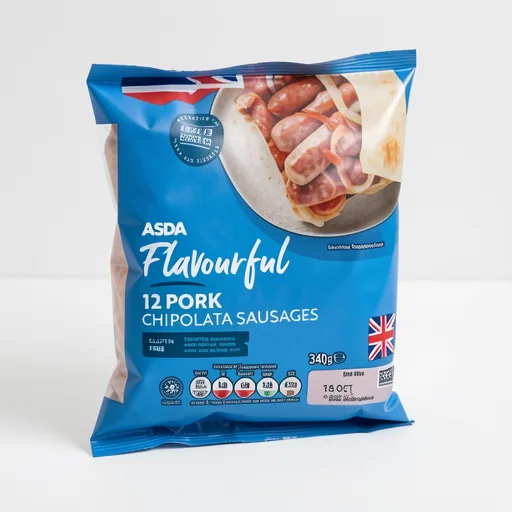 ASDA Flavourful 12 Pork Chipolata Sausages 340g